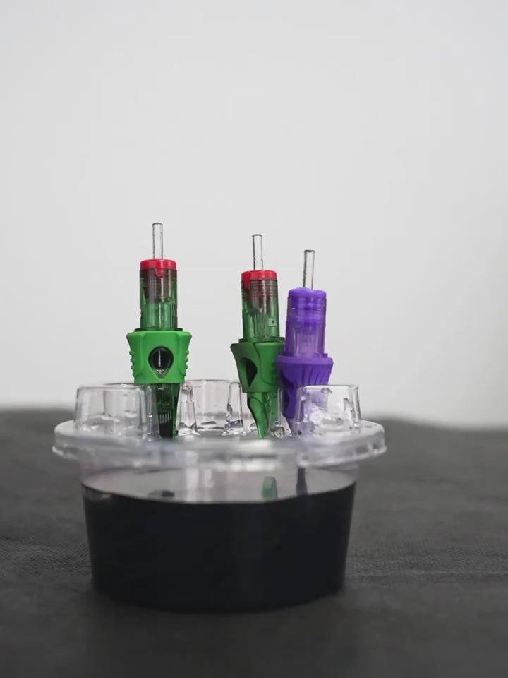 20pcs Tattoo Needle Cartridge Holder  Disposable Transparent Cup Stand for Needle Organization Ink Efficiency  Cleanliness No Power Supply Required Ideal for Tattoo Beginners  Artists