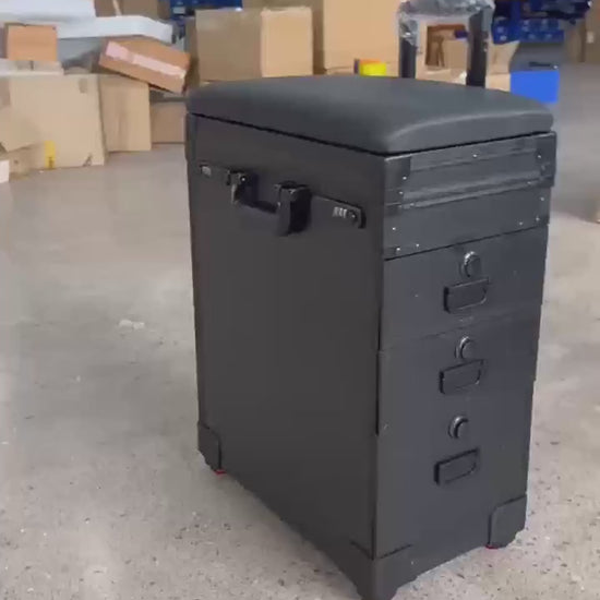 Portable Tattoo Travel Case with Adjustable Hand Rest  MultiLayer Storage Ergonomic Design Ideal for OntheGo Artists