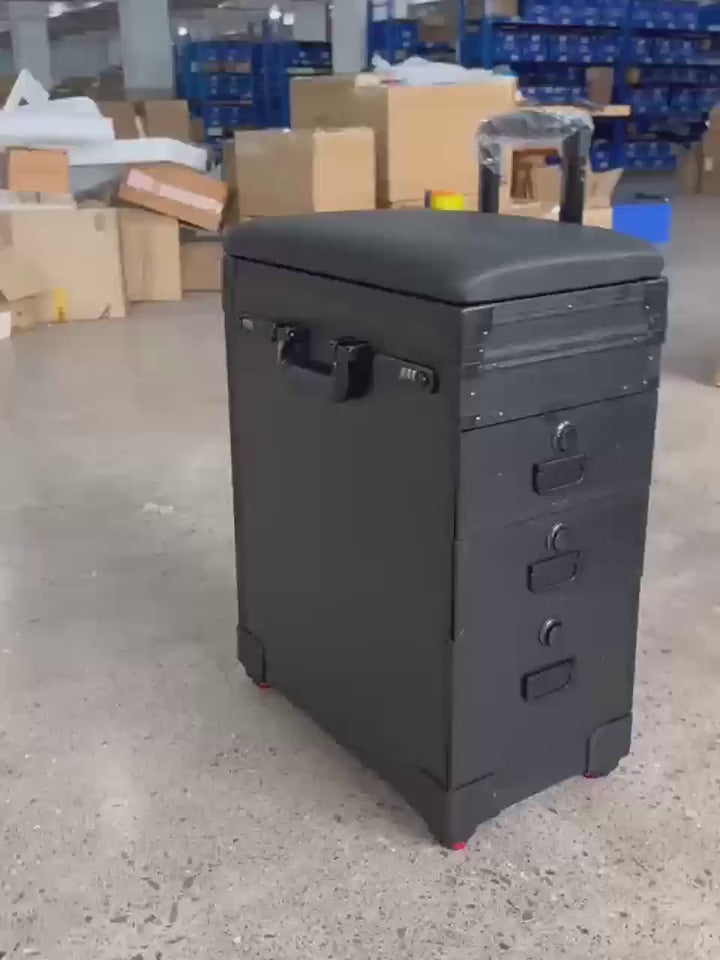 Portable Tattoo Travel Case with Adjustable Hand Rest  MultiLayer Storage Ergonomic Design Ideal for OntheGo Artists